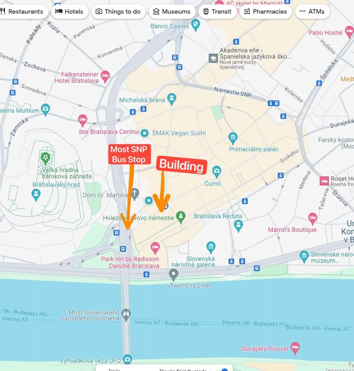 Extralarge Queen Room In The Heart Of Bratislava With Terrace Екстер'єр фото